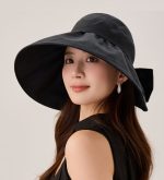 レディースUVハット 綿麻素材 シンプルデザイン - 画像 (2)