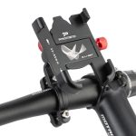 アルミ合金製 自転車用スマホホルダー 360度回転・しっかり固定・滑り止め付き - 画像 (4)