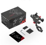 アルミ合金製 自転車用スマホホルダー 360度回転・しっかり固定・滑り止め付き - 画像 (8)