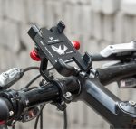 アルミ合金製 自転車用スマホホルダー 360度回転・しっかり固定・滑り止め付き - 画像 (10)