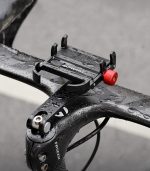 アルミ合金製 自転車用スマホホルダー センター取付・省スペース設計・360度回転・しっかり固定 - 画像 (5)