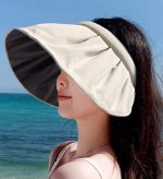 レディースUVカットサンバイザー 2WAY仕様 つば広デザイン - 画像 (3)